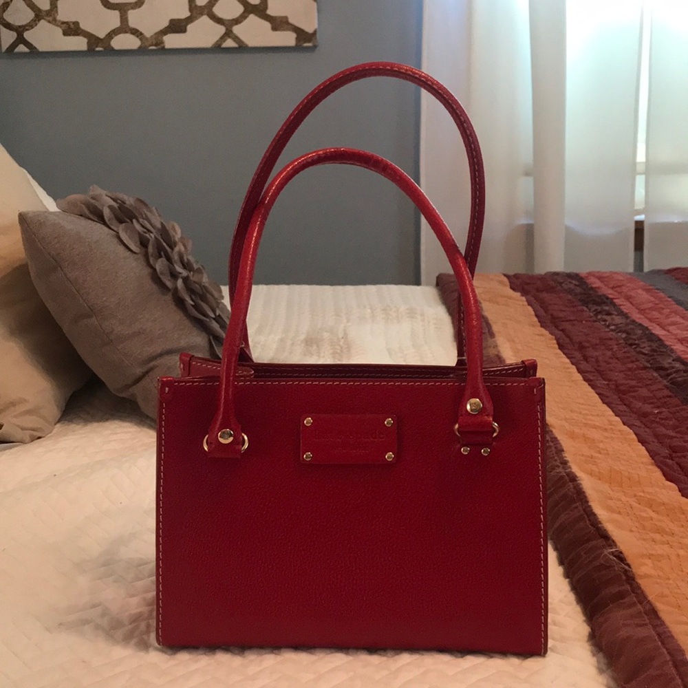 Kate Spade ♠️ Red Leather Purse EUC